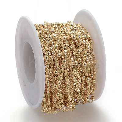 Soldered Brass Cable Chains KK-S332-17G-1