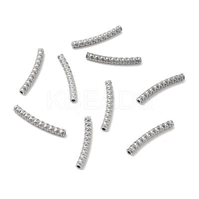 Non-Tarnish Textured 304 Stainless Steel Tube Beads LS-STAS-P319-41P-1