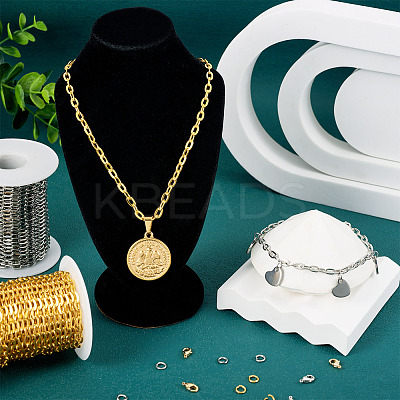 DIY Iron Cable Chains Necklaces/Bracelets Making Kits DIY-TA0011-77-1
