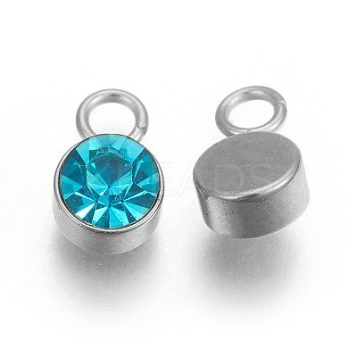 Glass Rhinestone Charms STAS-F189-P01-1