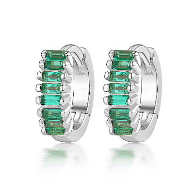 Cubic Zirconia Hoop Earrings DI7487-13-1