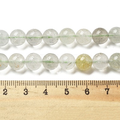 Natural Green Beryl Beads Strands G-F787-01-8mm-1