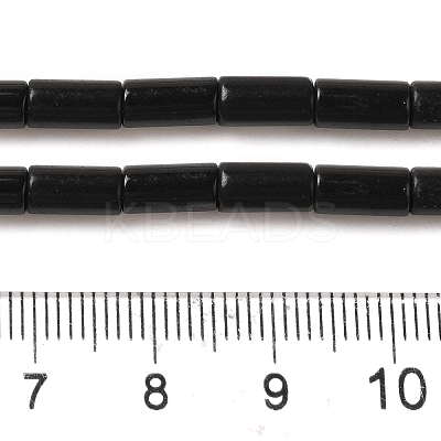 Natural Black Stone Beads Strands G-B091-A16-01-1