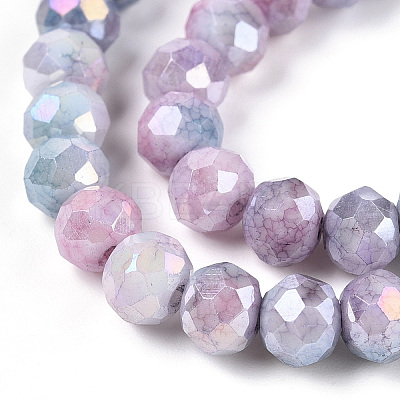 Ombre Effect Dyed Glass Beads Strands GLAA-C023-02-A06-1