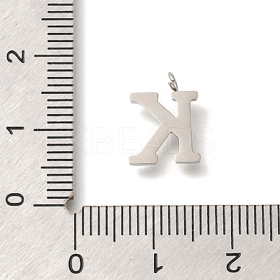 304 Stainless Steel Micro Pave Cubic Zirconia Pendants STAS-H228-06P-K-1
