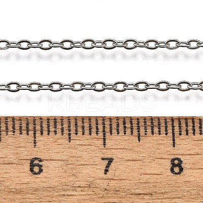 Non-Tarnish 304 Stainless Steel Cable Chain Necklace LS-X-STAS-T040-PJ204-50-1