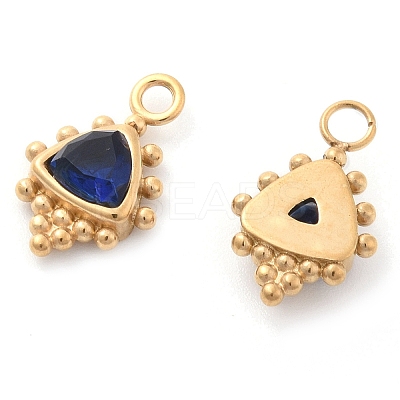 304 Stainless Steel Rhinestone Pendants STAS-Q340-06G-01-1