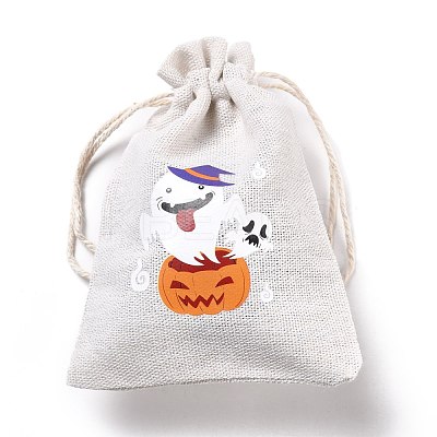 Halloween Cotton Cloth Storage Pouches ABAG-M004-01Q-1