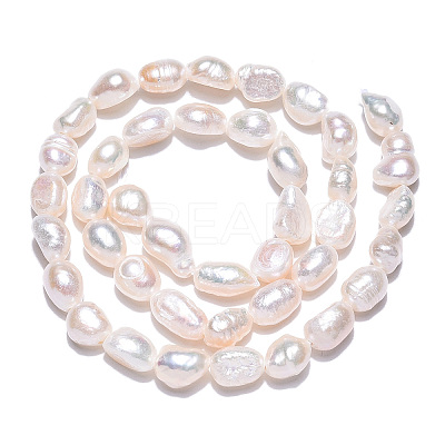 Natural Cultured Freshwater Pearl Beads Strands X1-PEAR-N014-06B-1