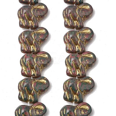 Painted Glass Beads Strands GLAA-Z021-11H-1