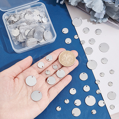 220Pcs 4 Style 304 Stainless Steel Charms STAS-DC0012-50-1