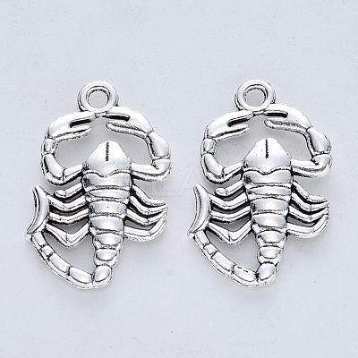 Tibetan Style Alloy Pendants X-TIBE-R316-058AS-RS-1