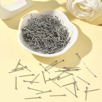 Tarnish Resistant 304 Stainless Steel Ball Head pins STAS-M010-18mm-01-1