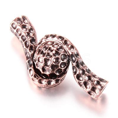 Alloy Magnetic Clasps with Glue-in Ends PALLOY-T006-01R-1
