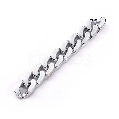 Handmade Plastic Curb Chains AJEW-JB00525-03-1