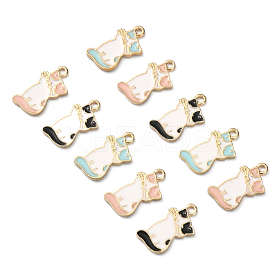 30Pcs 3 Colors Alloy Enamel Pendants PALLOY-CJ0002-04-1