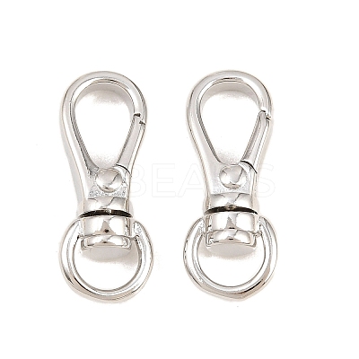 Brass Swivel Claw Clasps KK-P353-13P-1