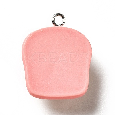 Opaque Resin Pendants RESI-G056-02B-1