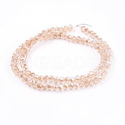 Electroplate Glass Beads Strands EGLA-D020-6x4mm-71-1