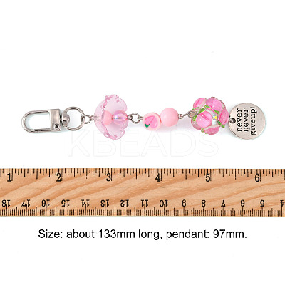 Handmade Polymer Clay & Acrylic & Resin & Glass Pendant Decorations KEYC-FS00037-02-1