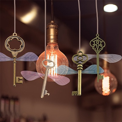 Skeleton Key Charm DIY Jewelry Making Kit for Crafts Gifts DIY-SC0017-38-1