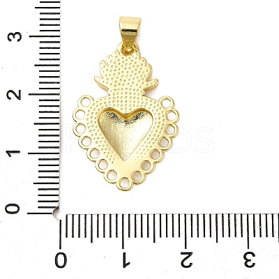 Brass Enamel Pendants KK-P303-08B-G-1