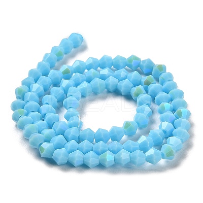 Opaque Solid Color Imitation Jade Glass Beads Strands LS-EGLA-A039-P4mm-L12-1