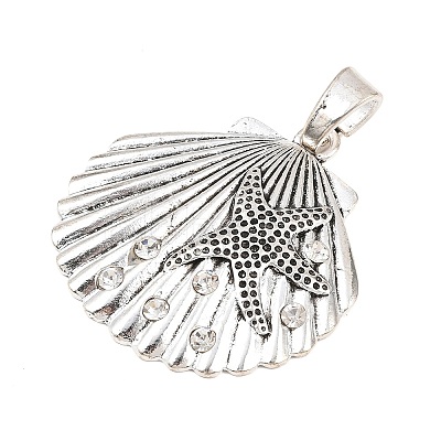 Tibetan Style Alloy Rhinestone Big Pendants LS-FIND-H064-04AS-1