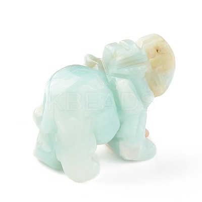 Elephant Natural Gemstone Figurine Display Decoration G-F737-02B-1