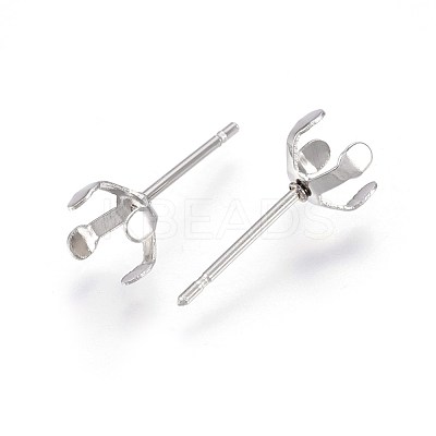 Tarnish Resistant 304 Stainless Steel Stud Earring Findings X-STAS-L219-03B-P-1