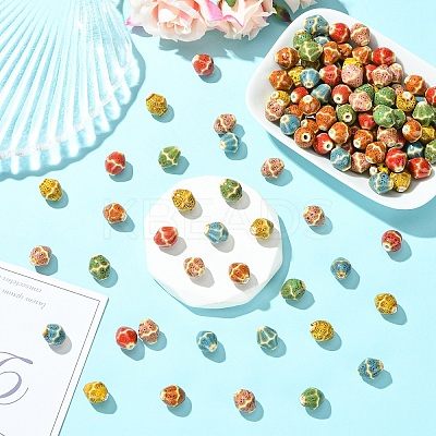 20Pcs Handmade Porcelain Beads PORC-YW0001-53A-1