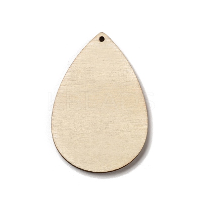 Single Face Printed Wood Big Pendants WOOD-H102-04A-1