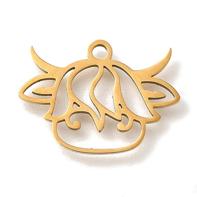 201 Stainless Steel Pendants STAS-R136-17G-1