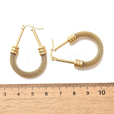 201 Stainless Steel Hoop Earrings LS-EJEW-Q026-15G-A-1