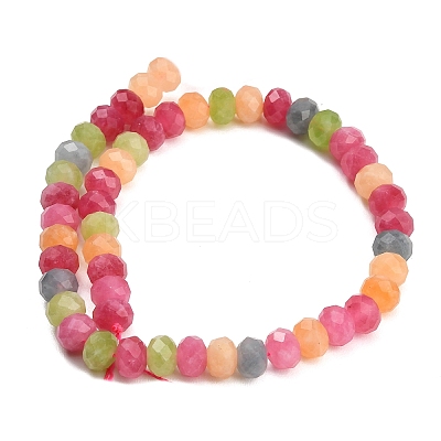 Faceted Dyed Natural White Jade Beads Strands GG-CBAE966-01B-K-1