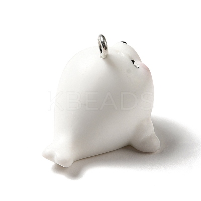 Marine Series Opaque Resin Pendants RESI-E031-02P-15-1