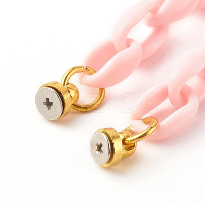 Acrylic Cable Chain Phone Case Chain HJEW-JM00494-04-1