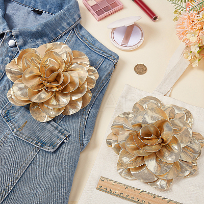 2Pcs Satin Brooches JEWB-FG0001-48A-1
