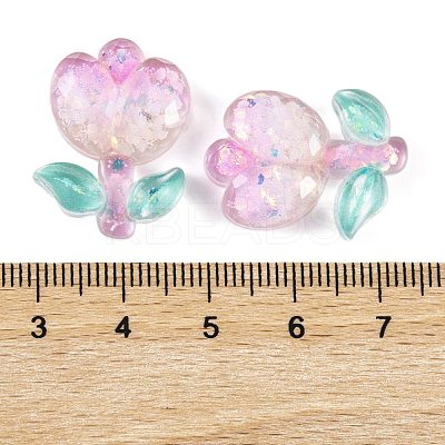Transparent Epoxy Resin Flower Decoden Cabochons CRES-M034-01A-1