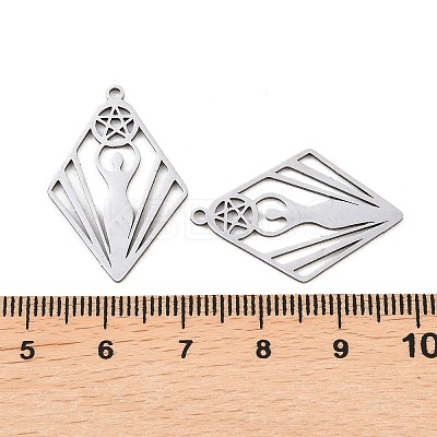 201 Stainless Steel Pendants STAS-I364-05P-1