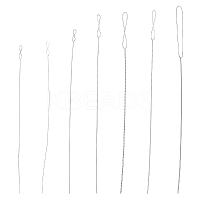 7pcs 7 Styles Stainless Steel Straight Sewing Embroidery Threads FIND-YWC0014-004-1