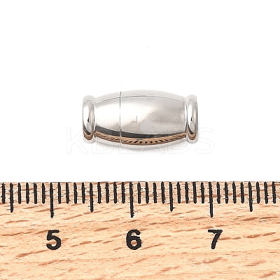 Barrel 304 Stainless Steel Magnetic Clasps STAS-D382-03B-P-1