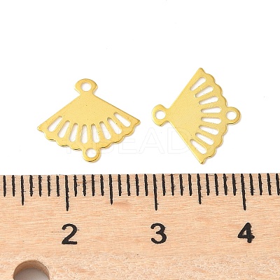 Brass Laser Cut Hollow Connector Charms KK-K277-12G-1