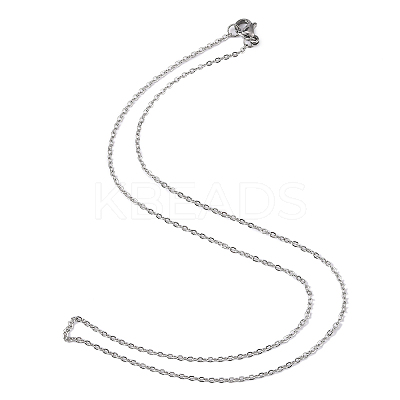 Tarnish Resistant 304 Stainless Steel Cable Chain Necklaces STAS-O053-07P-1