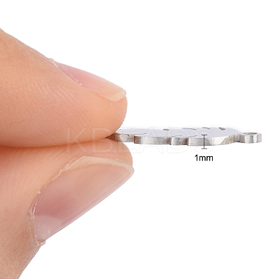 Non-Tarnish 201 Stainless Steel Stamping Blank Links Connectors STAS-T046-JA346-1-1