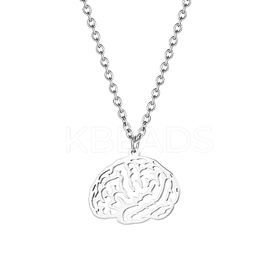 Non-Tarnish 304 Stainless Steel Pendant Necklaces BH9287-2-1