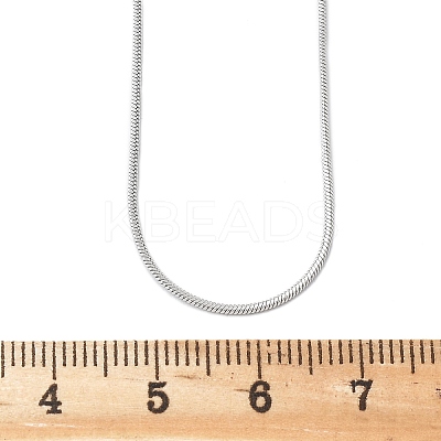 Tarnish Resistant 304 Stainless Steel Snake Chain Necklaces LS-NJEW-F112-39-1