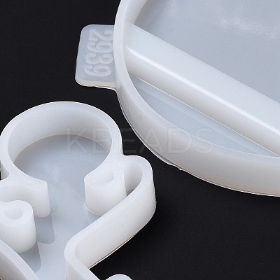 DIY Mobile Phone Holders Silhouette Silicone Statue Mold DIY-I081-11-1