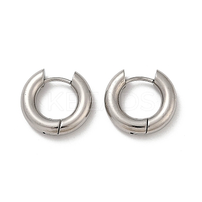 202 Stainless Steel Polishing Hoop Earrings EJEW-M106-02P-01-1