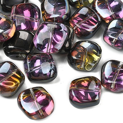 20Pcs Electroplate Glass Beads EGLA-YW0005-15B-1